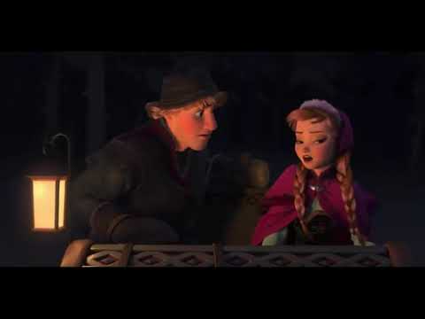 ? Frozen 2013 sleigh scene foot size (dirty joke) ?